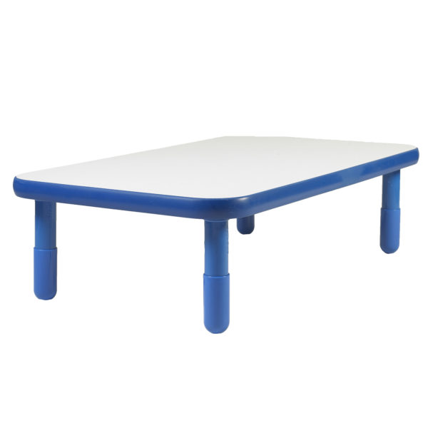 BaseLine® 48" x 30" Rectangular Table - Royal Blue with 18" Legs