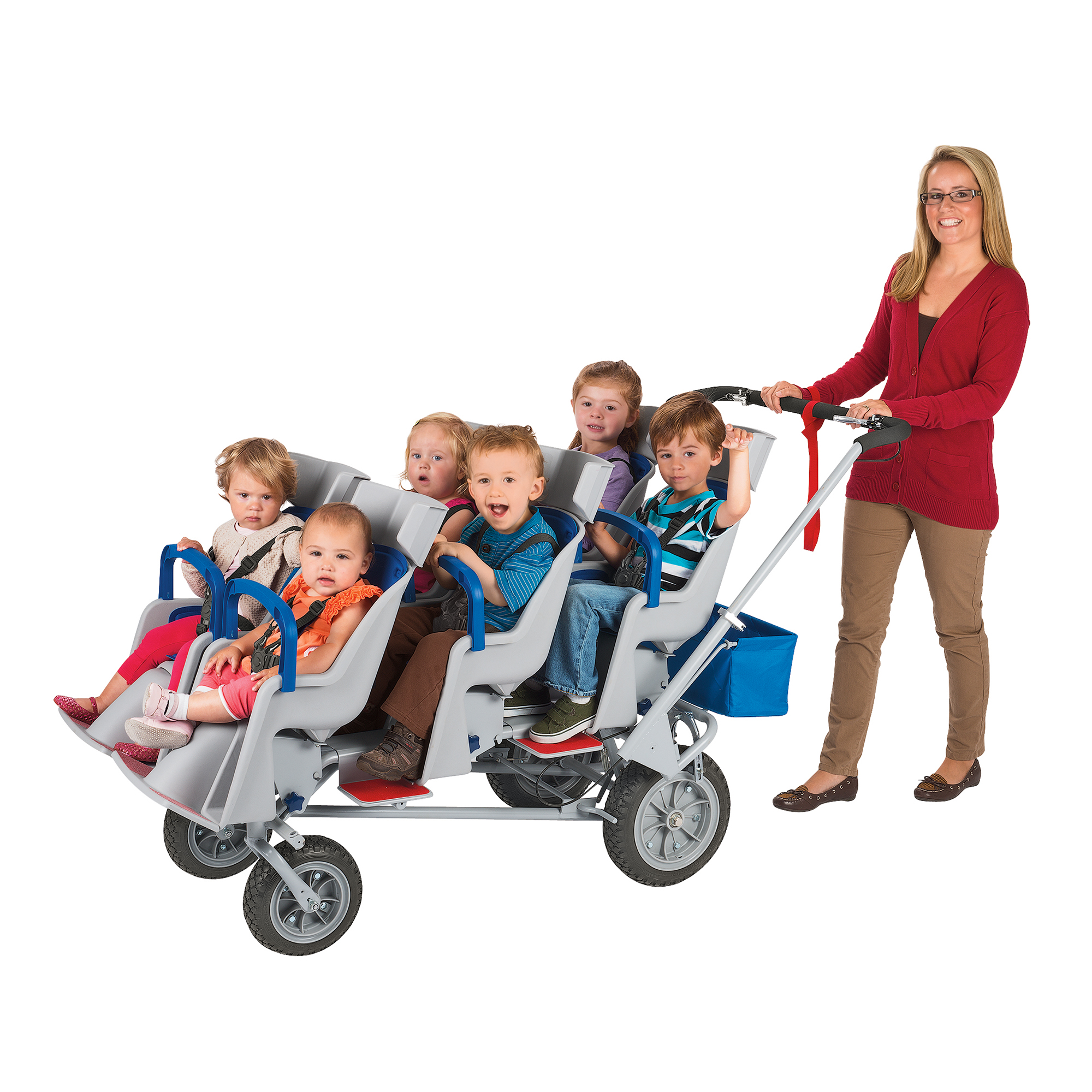 6 child stroller
