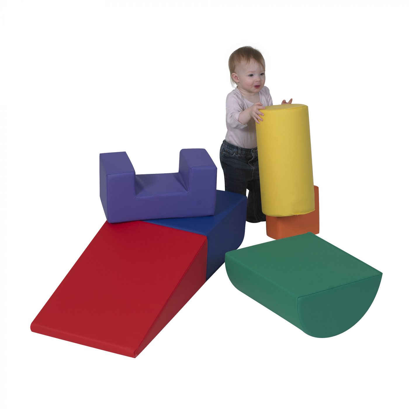 Climb and Play 6 Piece Play Set - Rainbow - Children's Factory